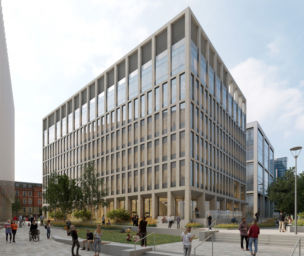 A CGI of how the next phase of work at Stockport Exchange could look (Image - Stockport council / Font Comms)