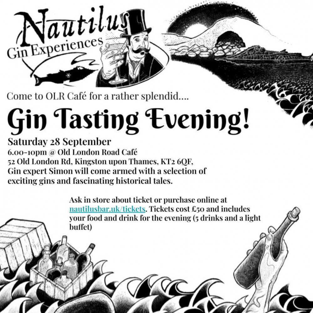 Gin Tasting Evening (Image supplied)