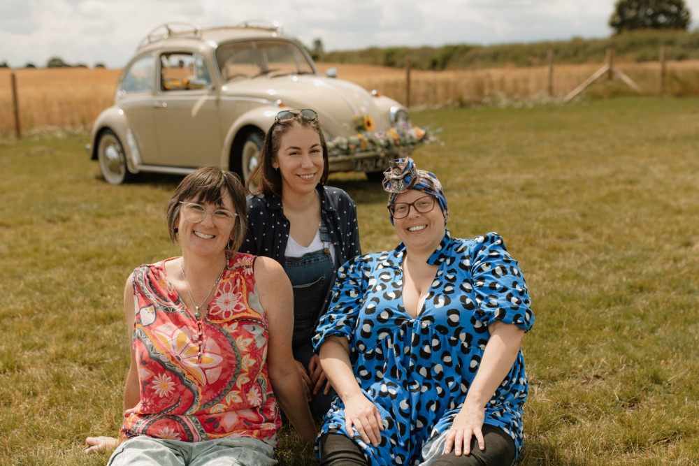 The photoshoot brought together the three Hitchin entrepeneurs (image by Carly Bedwell)