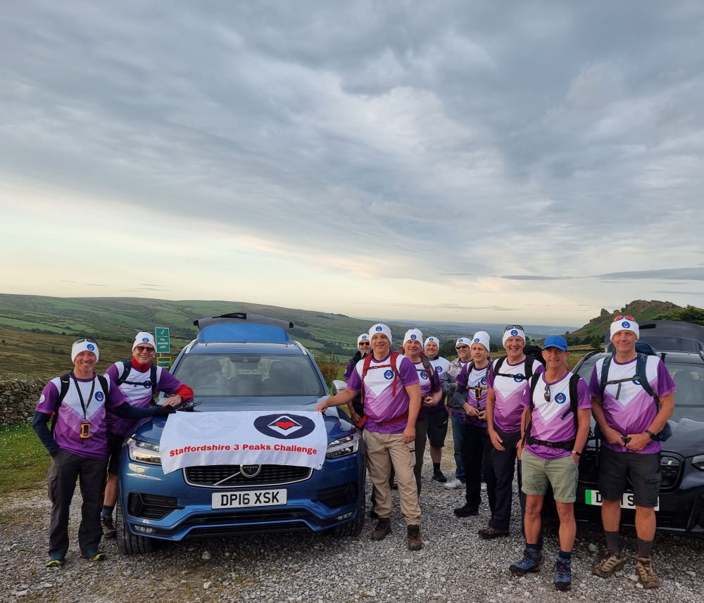 Sandbach man Paul Molley was among a team of intrepid hikers who took on the Staffordshire Three Peaks to raise money for charity (Image supplied)