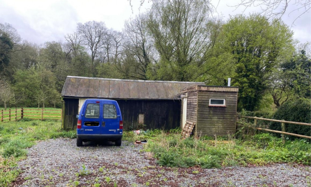 The hut was reportedly last used for community purposes in 2010 (image via planning application)