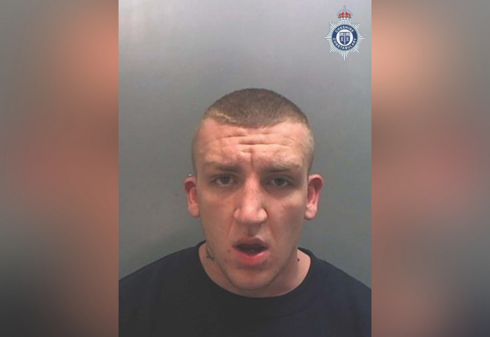 Haden Whittaker (32), as photographed by Cheshire Police. The Macclesfield male also has connections to the Knutsford area. (Image - Macclesfield Police / Cheshire Police) 