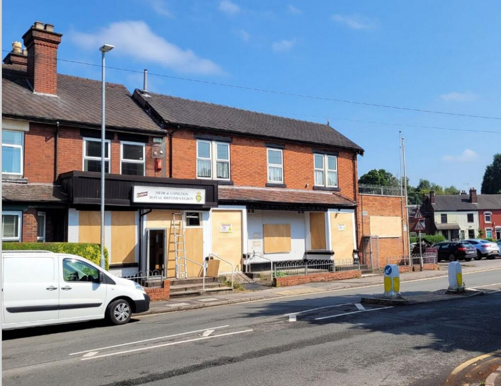 The former British Legion club on Meir Road, Stoke-on-Trent, has been put on the market (Harris Lamb).