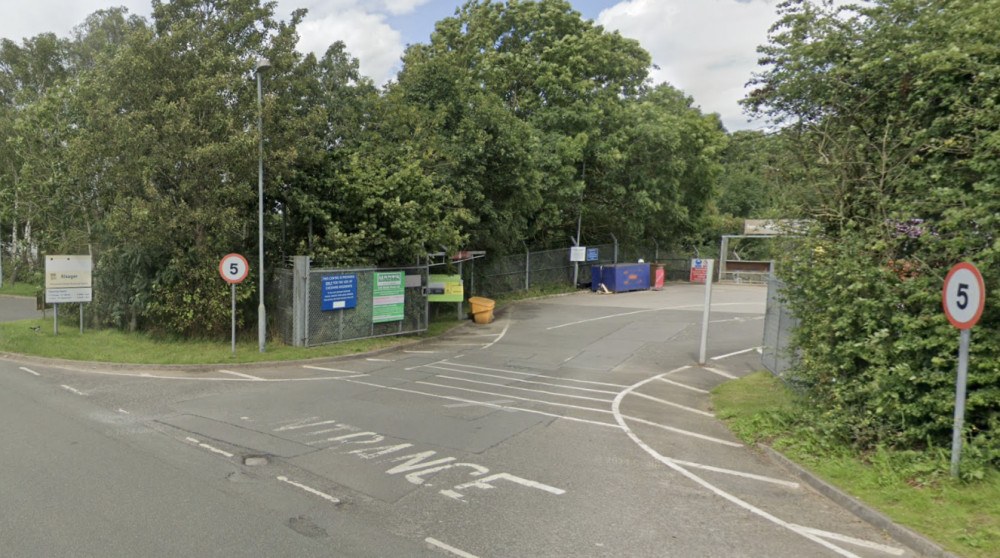 Alsager tip, is located at Hassall Rd, Alsager, Stoke-on-Trent ST7 2SJ. (Image - Google)