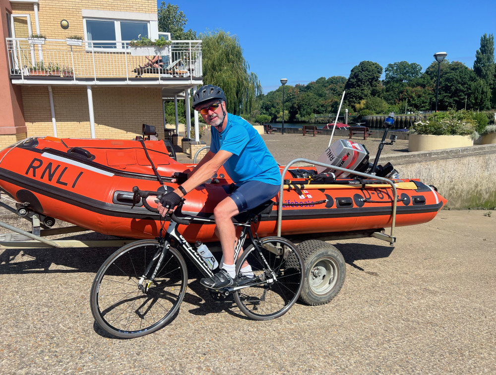 Paul Roach is raising money for the Teddington Lifeboat Station RNLI (Image supplied)