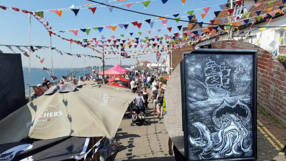 Read all about what's in-store ahead of this year's Burnham Week and Quay Day celebrations. (Photo: Burnham Town Council/ Chloe Brewster of The Anchor signage)