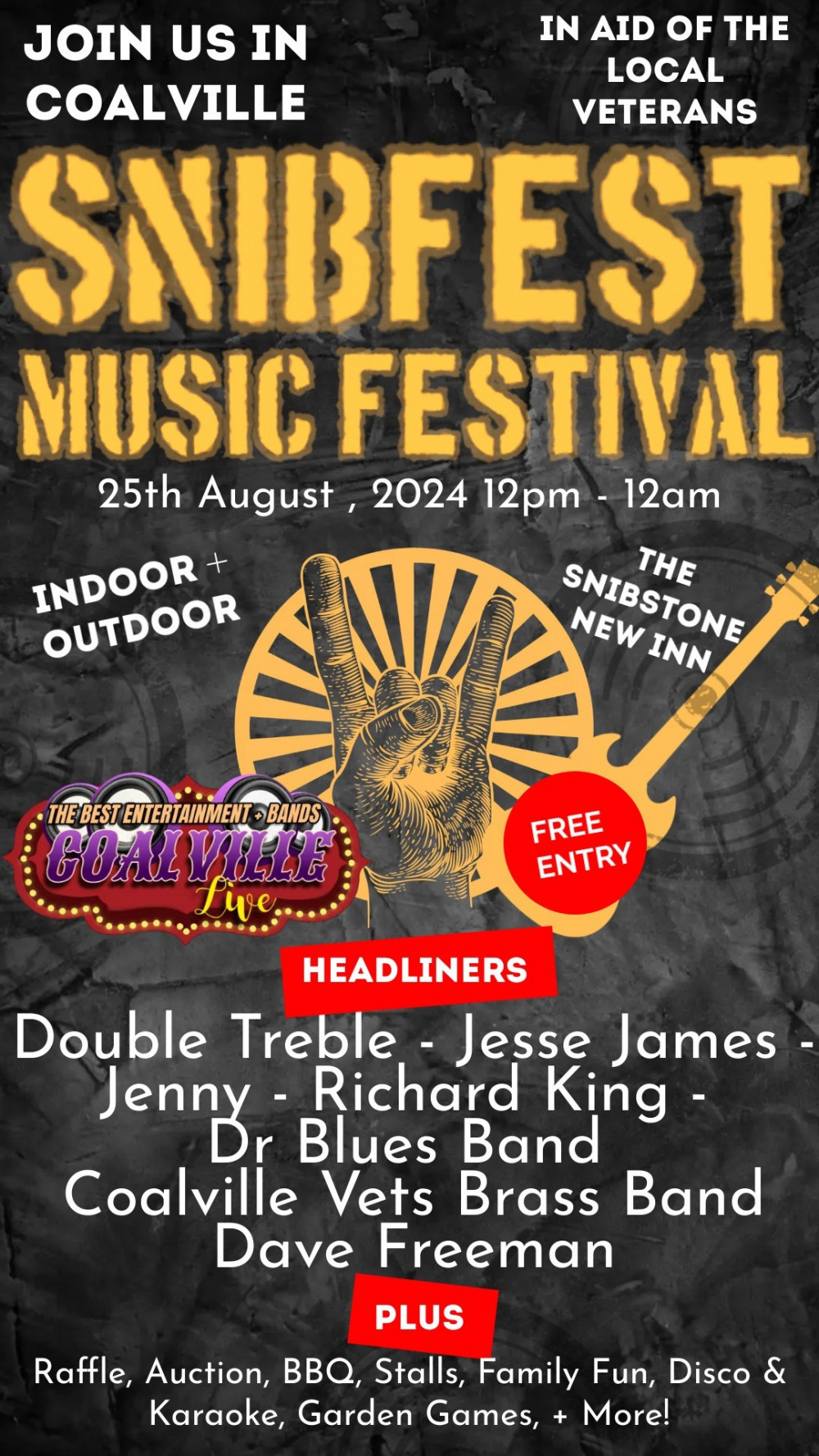 Snibfest music event at The Snibstone New Inn, Coalville