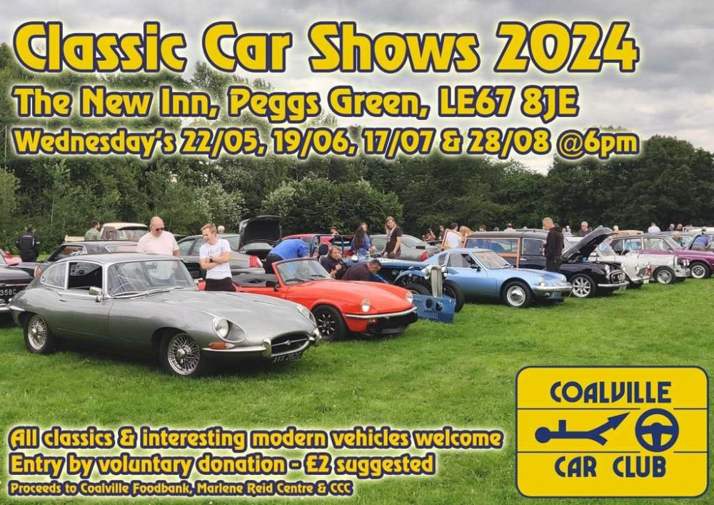 Classic Car Show at Peggs Green, Kell’s Irish pub, near Ashby de la Zouch