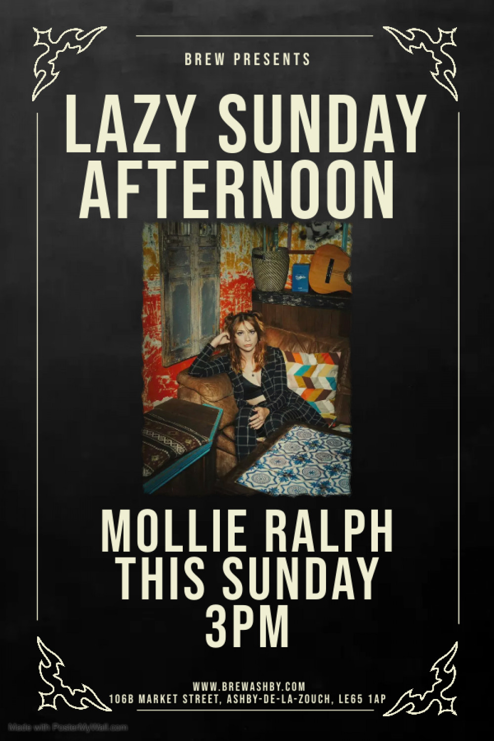 Lazy Sunday Afternoon Acoustic Session with Mollie Ralph at Brew, 106B Market Street, Ashby-de-la-Zouch