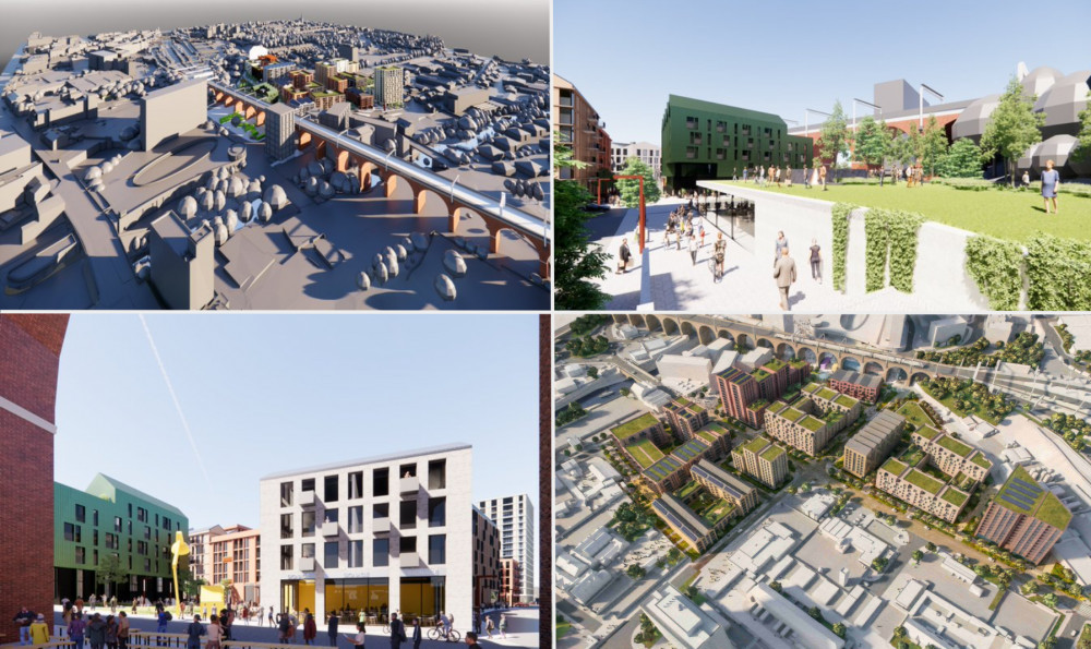 Developers of the Stockport8 masterplan are hosting a consultation until 1 September to get feedback from residents (Images via Stockport Council)