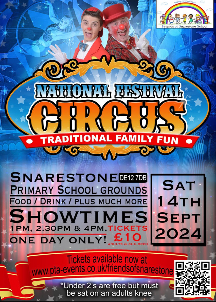 National Festival Circus at Snarestone Primary School, near Ashby de la Zouch