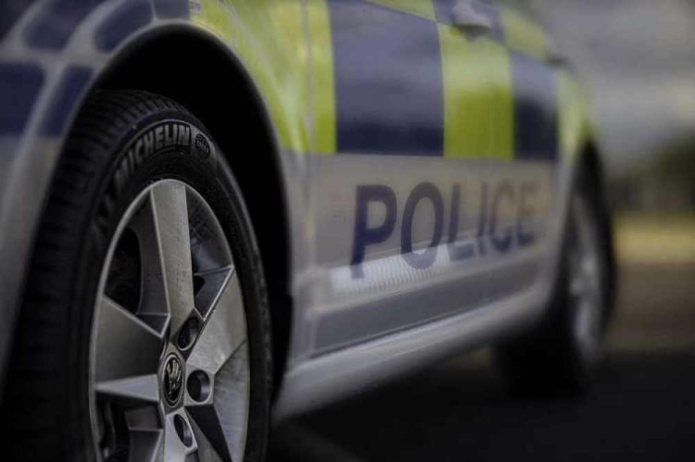 Police stopped a grey Mitsubishi Shogun on the Sandbach Motorway Services that had been travelling on the M6. (Photo: Nub News)