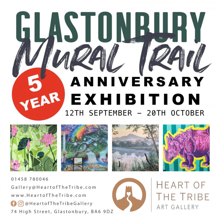 Glastonbury Mural Trail 5 Year anniversary exhibition