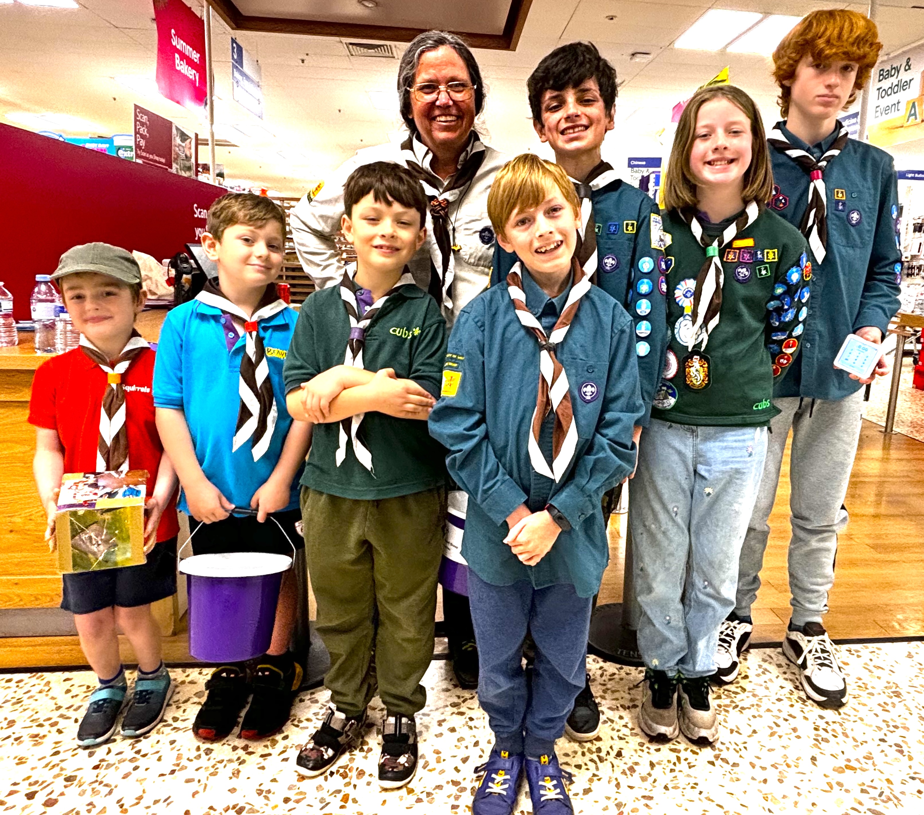 The Scouts made £470.80 by bag packing in Tesco with Heather Anderson who said: “I would like to give a big thank you to the lovely staff at Tesco who made us feel so welcome and their very generous customers. Our next fundraising event is a Funday at the Scout Hut on September 15.”