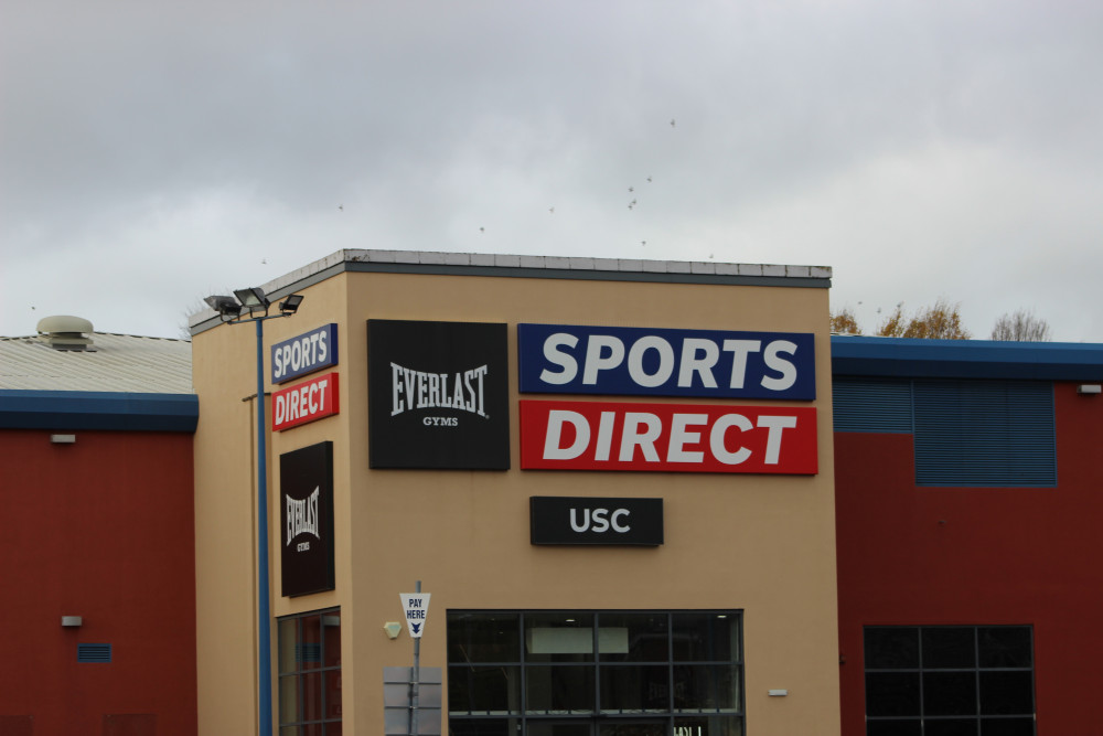 Sports Direct in Macclesfield, as shot from the Pickford Street Car Park. (Image - Macclesfield Nub News) 