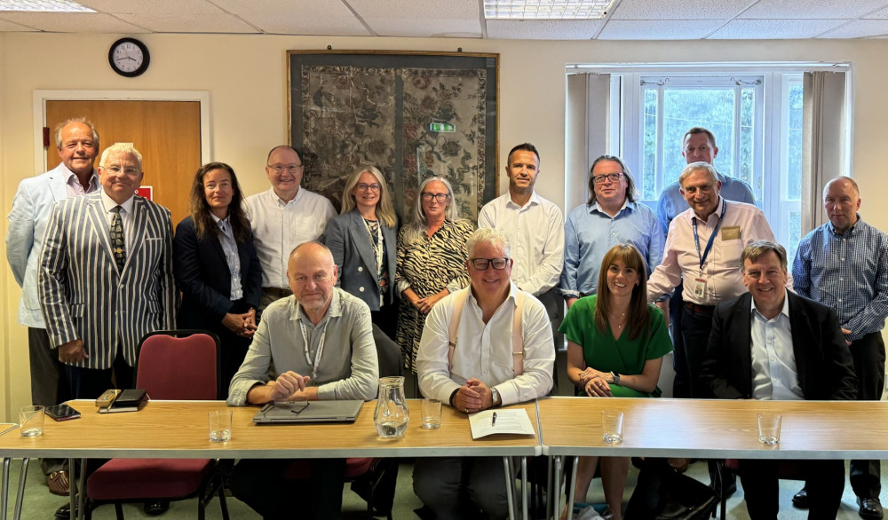 A number of representatives from Essex County Council, Maldon Town Council, Maldon District Council and NHS Alliance met for the summit. (Photo: Sir John Whittingdale)