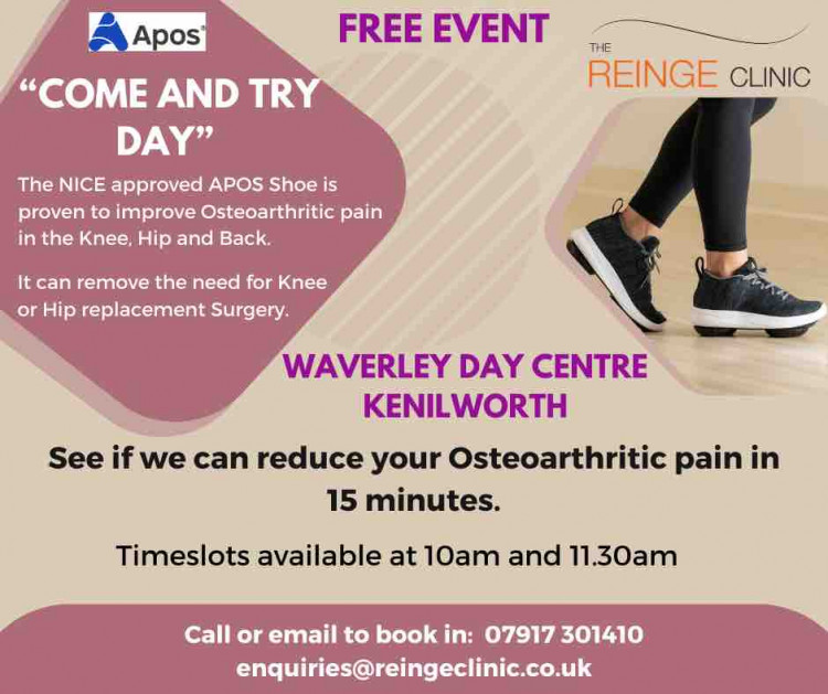 APOS Shoe for Osteoarthritis - Come and Try Day