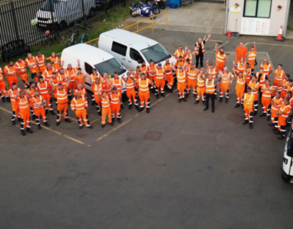 Suez UK's Maldon Depot Team. (Photo: Maldon District Council)