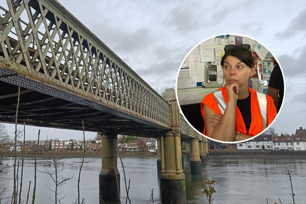 Richmond Park MP Sarah Olney weighs in on planned Kew Bridge Railway works between September and October (credit: Network Rail & Sarah Olney).