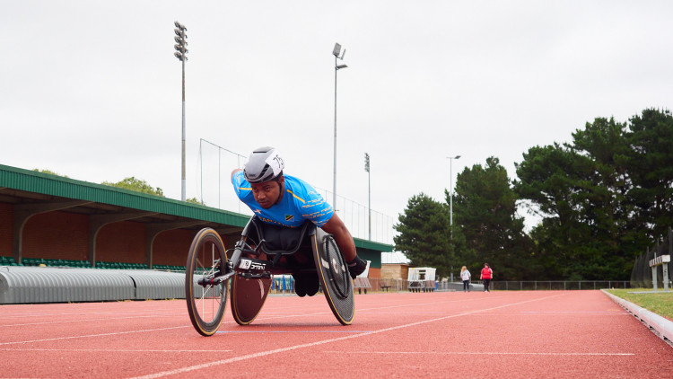 Making history for Tanzania at the Paris 2024 Paralympic games caps off Hilmy's 'best season' in wheelchair racing (credit: Oliver Monk).