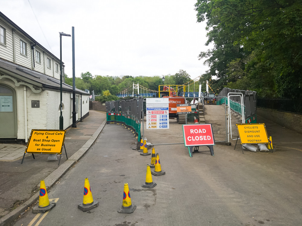 The closure is part of ongoing improvement works at Teddington Lock (Photo by Nub News)