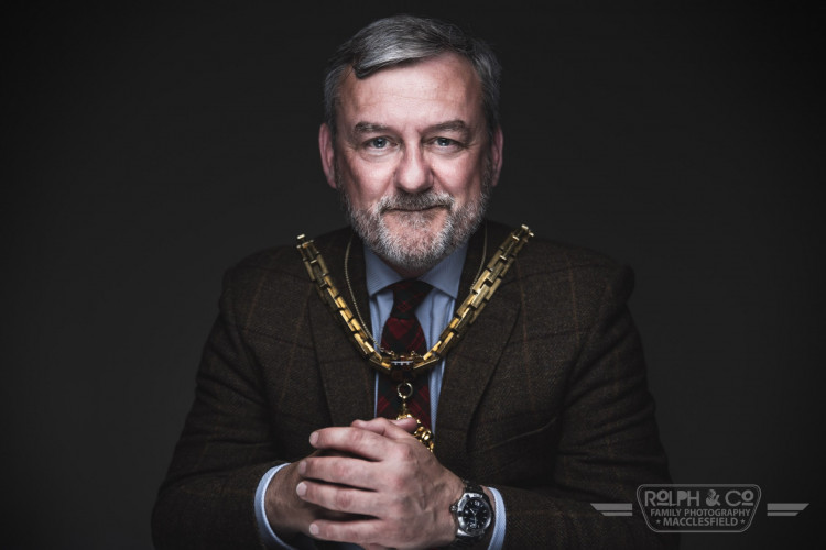 Mayor Sandy Livingstone, as photographed by Back Wallgate photographers Rolph & Co. (Image - Rolph & Co. Photography, Macclesfield) 