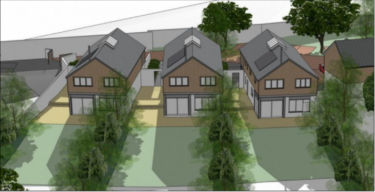 A CGI image of the proposed new homes (image via planning application)