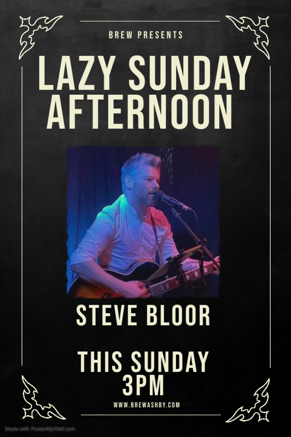 Lazy Sunday Afternoon Acoustic Session with Steve Bloor