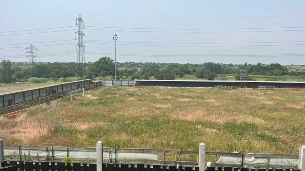 The derelict ground. 