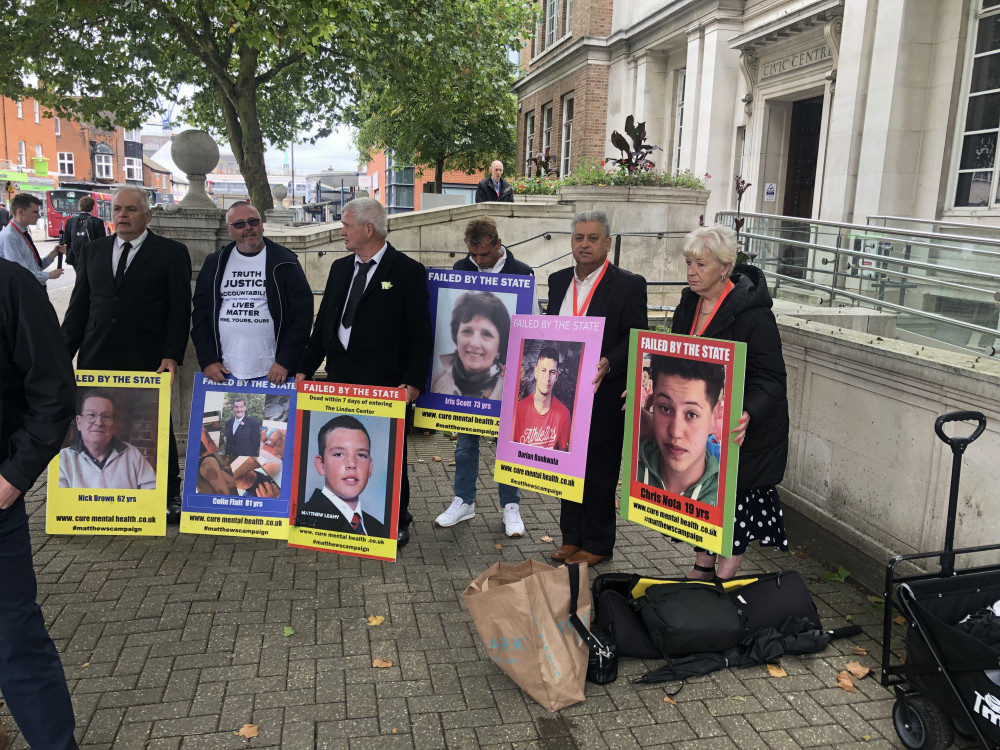 Families of those who died attended the opening day.