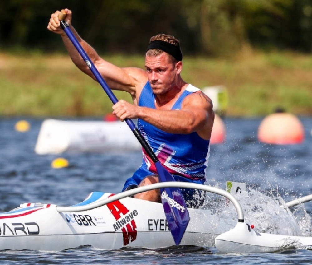 Jack Eyers picked up silver in the men’s VL3.  (Photo: International Canoe Federation). 