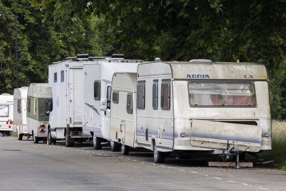 Photo of a traveller site (SWNS) 