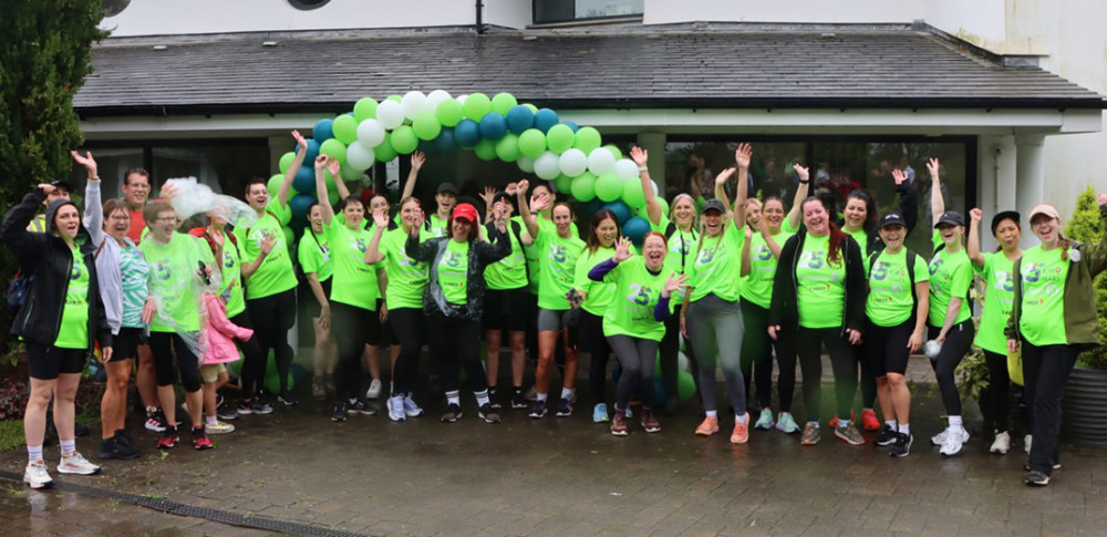 The team arrives at Tŷ Hafan