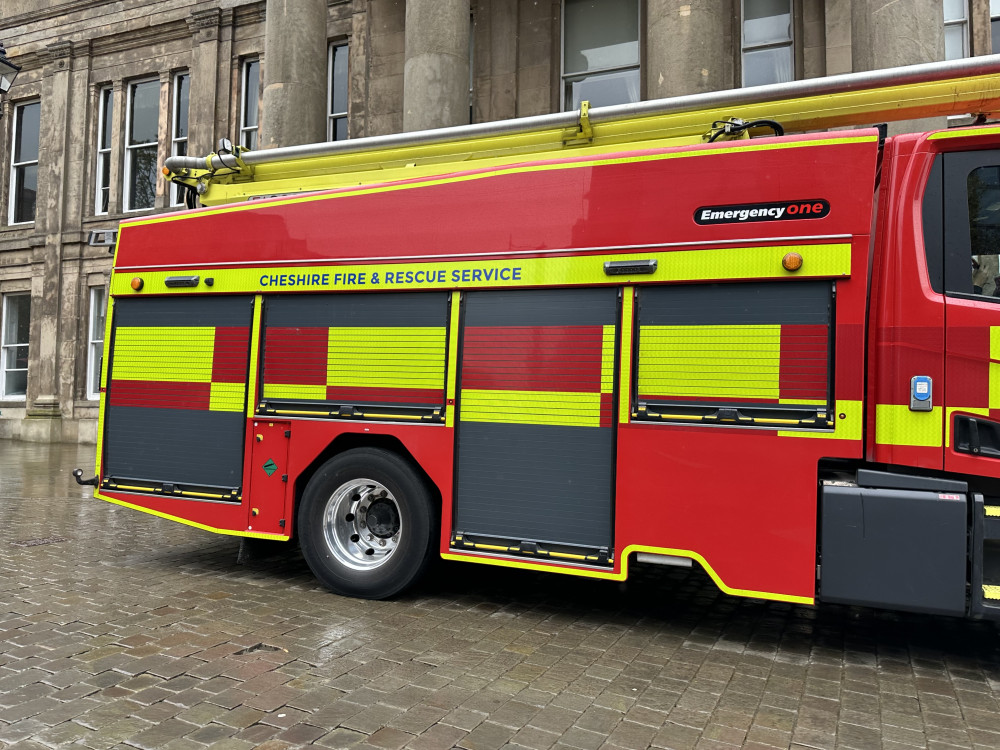 A fire engine outside Macclesfield Town Hall. (Image not of incident)