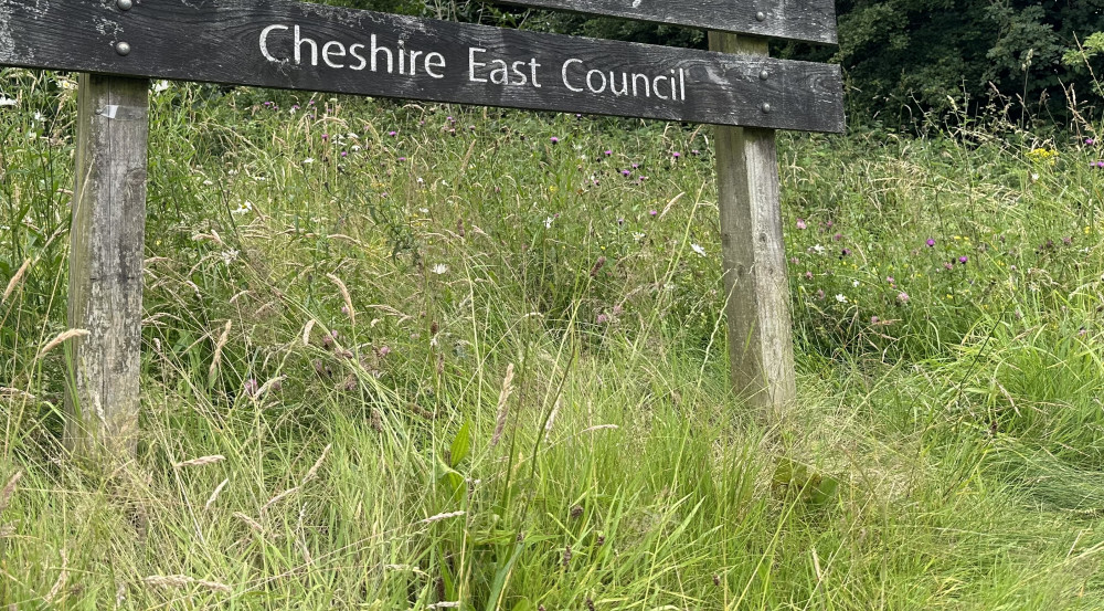 A Cheshire East Council sign in Bollington. (Image - Macclesfield Nub News) 