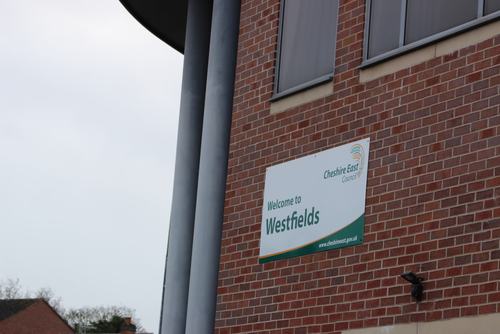 Cheshire East Council headquarters, Westfields, Middlewich Road, Sandbach. (Image - Macclesfield Nub News) 