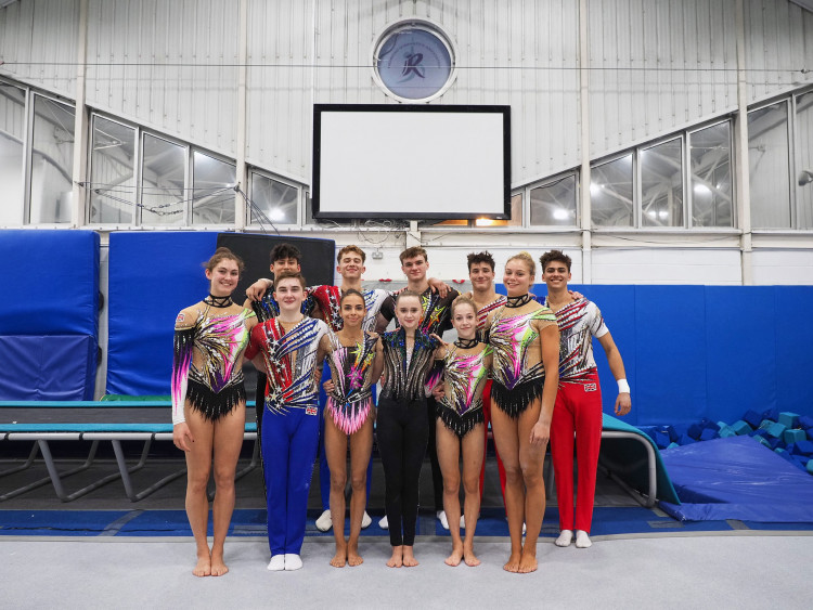 Richmond Gymnastics Association performed in front of friends and family last week, but now get ready to represent Team GB at the World Acrobatic Championships (credit: Oliver Monk).