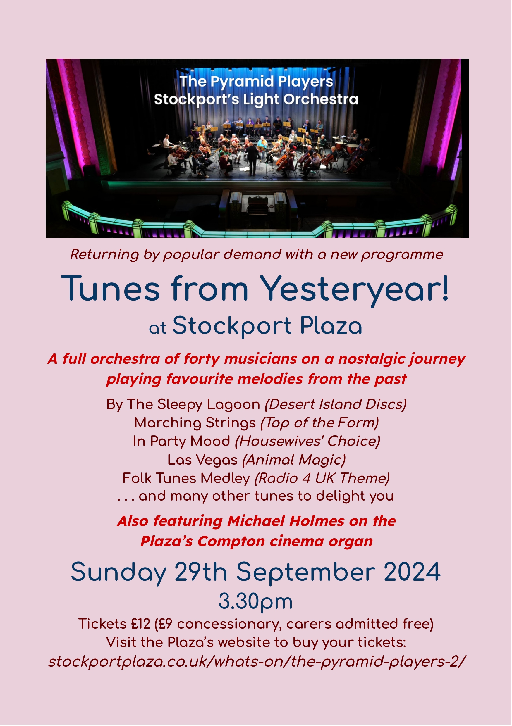 The Pyramid Players - a recently-formed 40-piece orchestra - take to the stage at Stockport Plaza on Sunday 29 September (Image supplied)