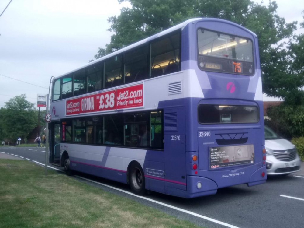 A First Bus on the 75 route in Essex. (Photo: Ben Shahrabi)