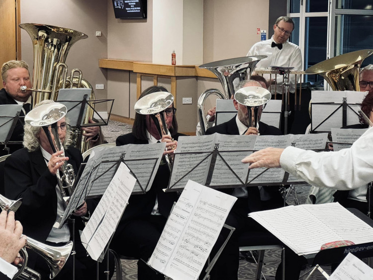 Tilbury band members in competition on Sunday. 