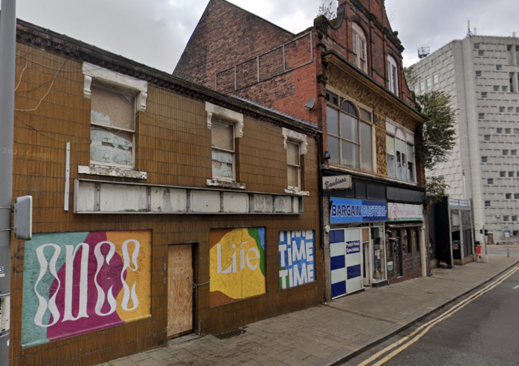 Four ground floor commercial units are planned for 19-25 Pall Mall, Hanley (Google).