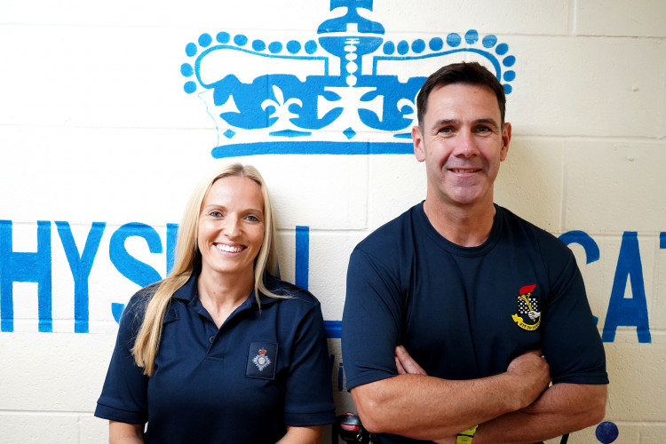 PEIs, Debbie Swart and Des McCauley, are helping rehabilitate prisoners through exercise and sport.