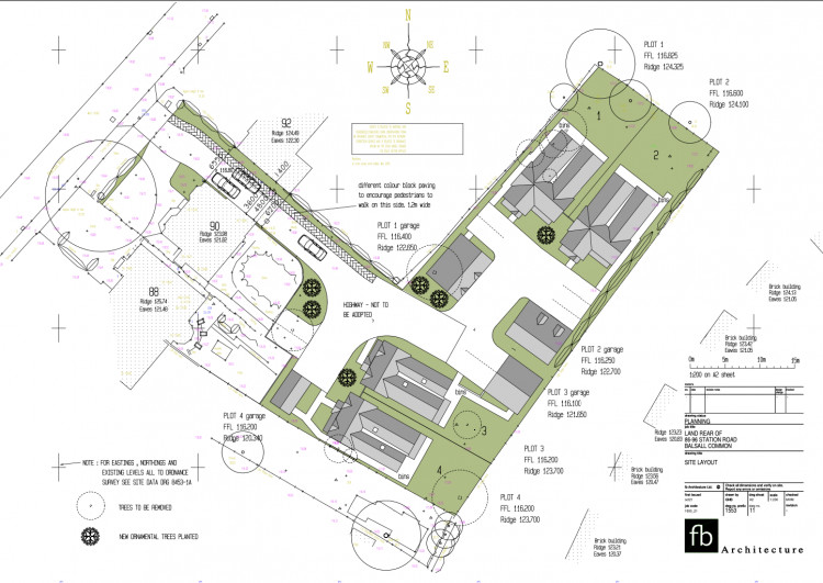 Outline plans for the proposed homes (image via planning application)