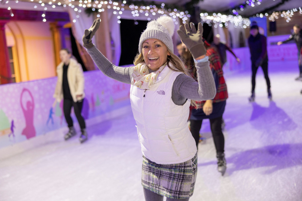 The ice rink is wheelchair-friendly and ideal for visitors of all ages. (Supplied) 