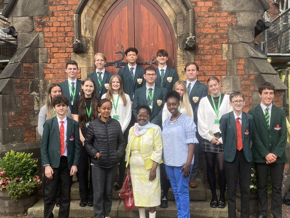 The New Hope Children’s Centre team at Sandbach School where they met supporters of the project. (Photo: Colin Dalton)