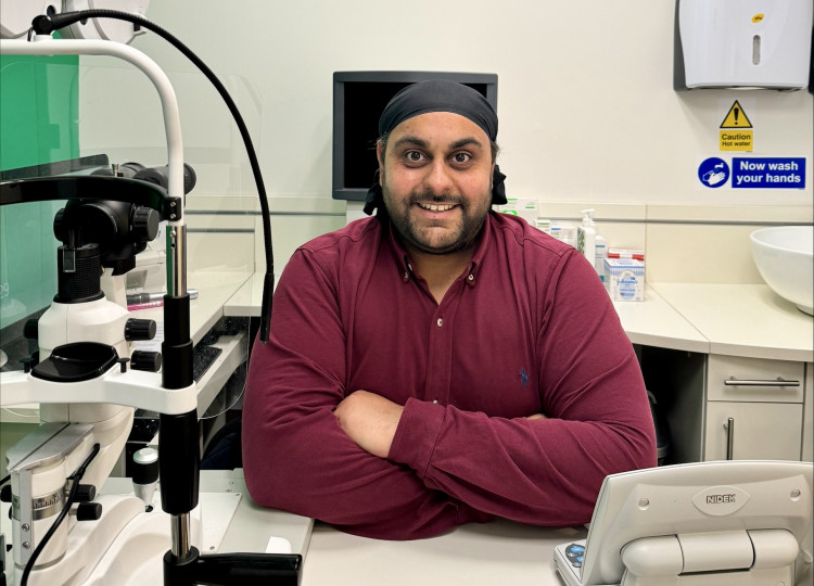 Specsavers Ashby-de-la-Zouch optometrist and director Kuljinder Bains. Photo: Supplied