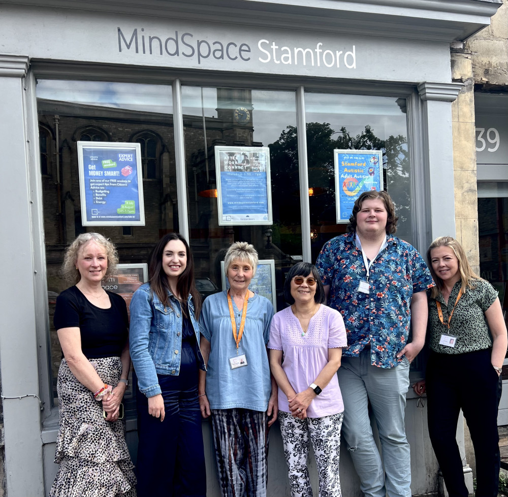 Organiser Brooke Peverell with members of the MindSpace team.