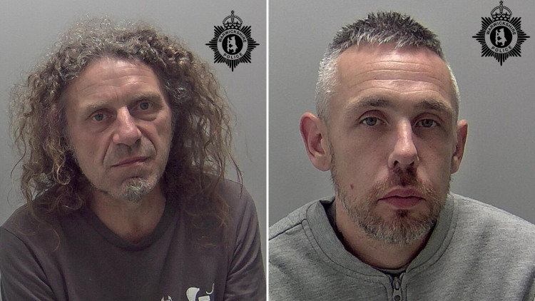 Gareth Heywood (left) and Thomas Johnstone have been jailed (image by Warwickshire Police)