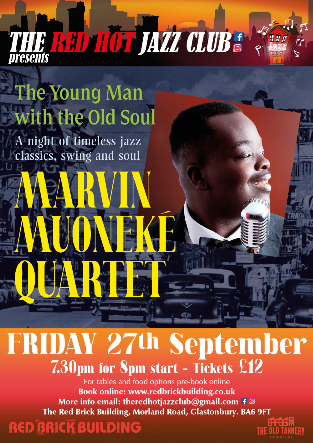 The Red Hot Jazz Club Presents: The Marvin Muoneké Quartet