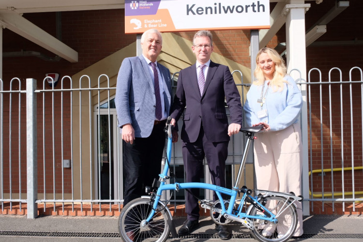 The new bike rental was announced for Kenilworth Station last week (image via Sir Jeremy Wright)